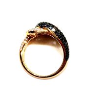 Anello Gibi Donna Black and white in Oro rosa Diamante Black 0.95 Ct GSA087BB3N - GSA087BB3N